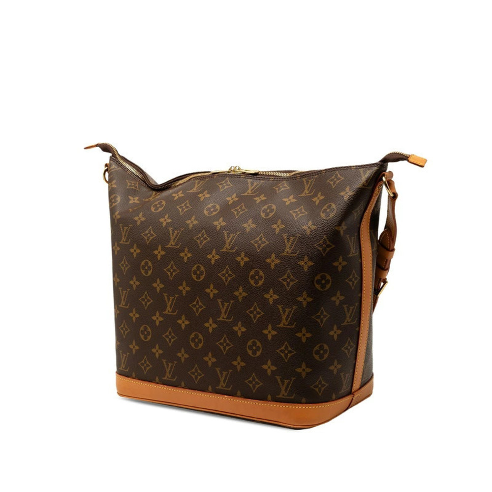 Louis Vuitton Monogram Bag Shoulder Leather Brown Vanity Amfar Star Three Brown
